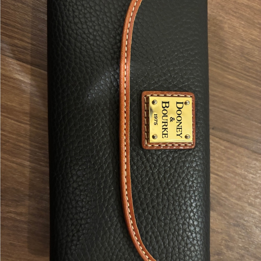 Dooney & Bourke Black and Red Leather Wallet